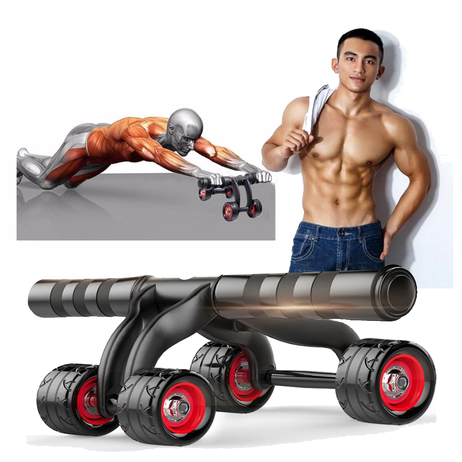 Con lăn tập bụng 4 bánh cao cấp